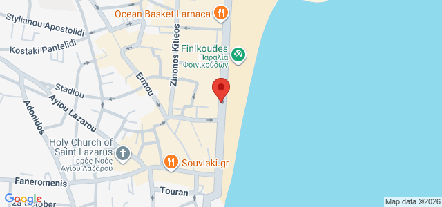 Map showing KFC 06 LARNACA in Larnaca