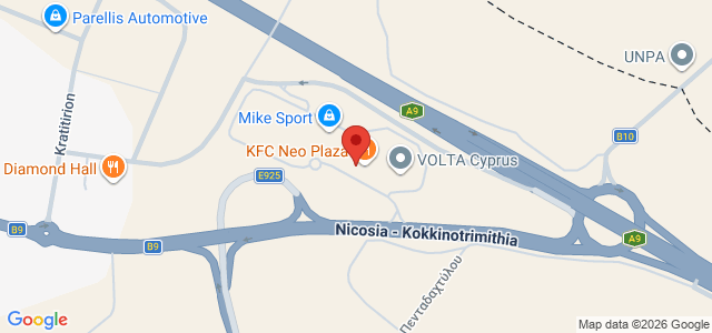 Map showing KFC 17 Neo Plaza in Kokkinotrimithia