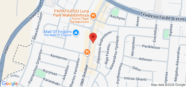 Map showing KFC 16 ENGOMI in Egkomi